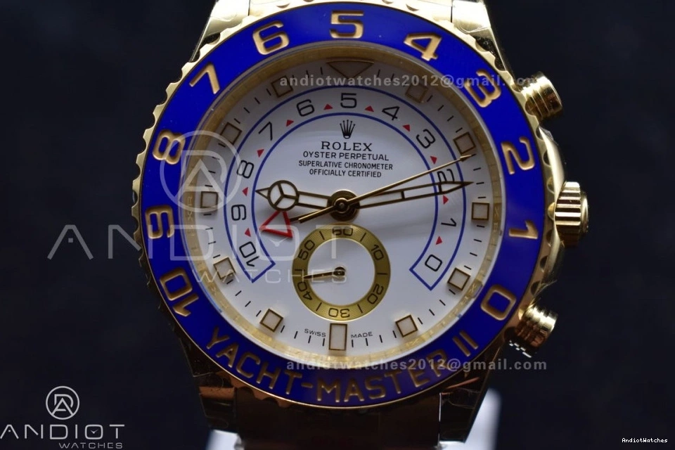 Dial II 1218 116688 KF Comfortable Best YachtMaster on Edition YG Bracelet White YG 1:1 A 1225